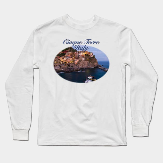 Cinque Terre, Italy Long Sleeve T-Shirt by RaeTucker